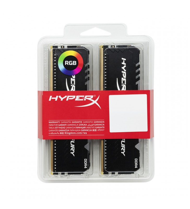 Hyperx fury hx424c15fb3ak4/64 module de memorie 64 giga bites ddr4 2400 mhz