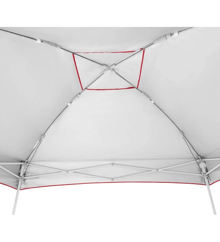 E-z up dome instant shelter canopy, 10' x 10', vented top with wide-trax roller bag & 4 piece spike set, punch