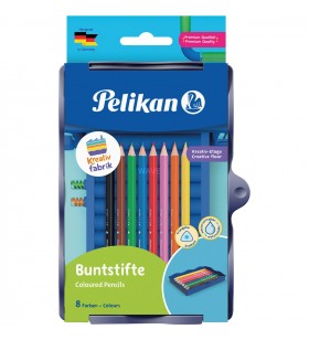 Creioane colorate pelikan  kreativfabrik bsd/8 sortate în podea universală 8 st, set (8 bucăți)