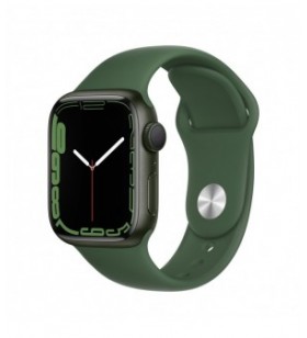 Resigilat: apple watch 7 gps, 41mm green aluminium case, clover sport band