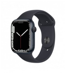 Resigilat: apple watch 7 gps, 45mm midnight aluminium case, midnight sport band
