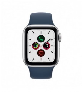 Resigilat: apple watch se gps + cellular, 40mm silver aluminium case with abyss blue sport band