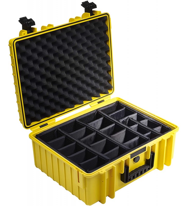 B&w international 6000/y/rpd 6000 outdoor case with rpd insert durable type, yellow
