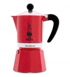 Bialetti  rainbow, espressor (rosu, 3 cani)