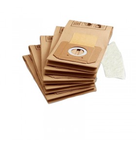 Set de filtre kärcher  , saci pentru aspirator (5 pungi de filtru de hârtie + 1 microfiltru)