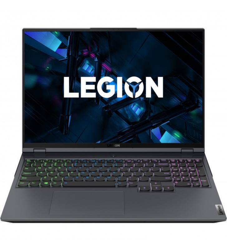Laptop gaming lenovo legion 5 pro 16ith6h cu procesor intel core i7-11800h, 16", wqxga, 165hz, 32gb, 1tb ssd, nvidia geforce rtx 3060 6gb, no os, storm grey