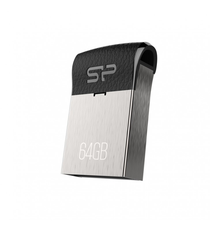 Silicon power touch t35 memorii flash usb 64 giga bites usb tip-a 2.0 negru, argint