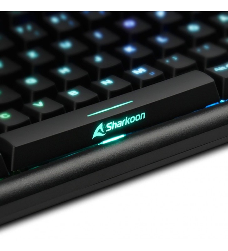 Tastatură pentru jocuri sharkoon  skiller sgk30 (negru, aspect de, albastru huano)