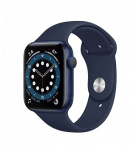 Resigilat: apple watch 6 gps, carcasa 40mm blue aluminium case, deep navy sport band