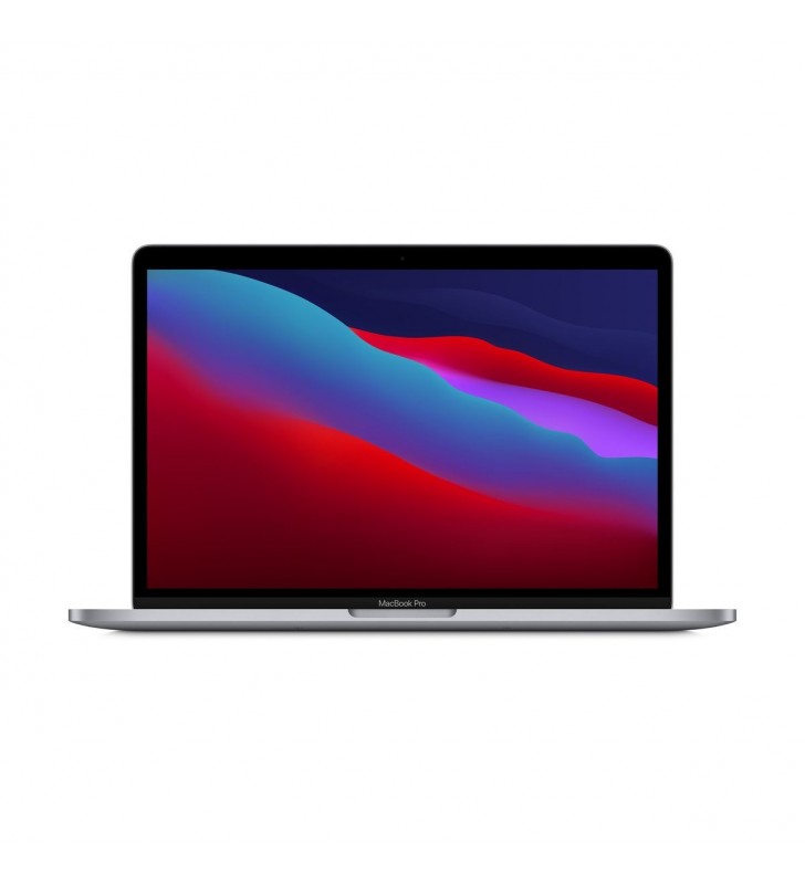 Resigilat: macbook pro 13.3", procesor apple m1, 8 nuclee cpu si 8 nuclee gpu, 8gb, 512gb ssd, space grey, int kb