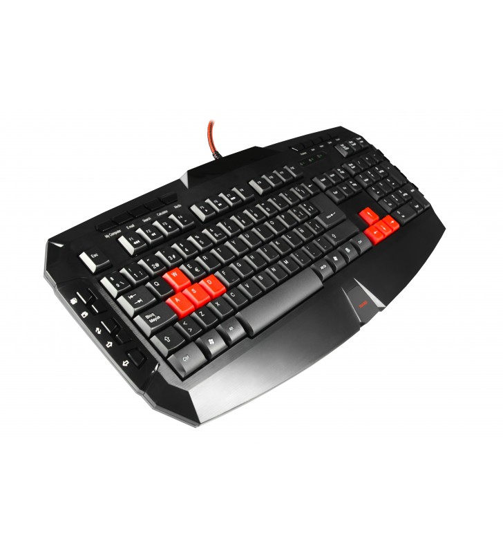 Mars gaming mk1 tastaturi usb engleză sua negru, roşu