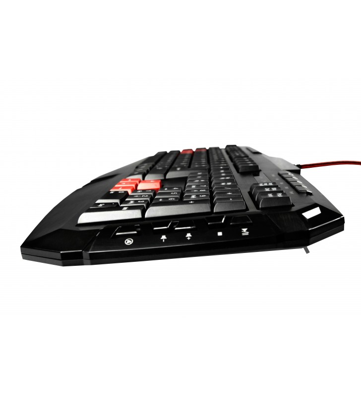 Mars gaming mk1 tastaturi usb engleză sua negru, roşu