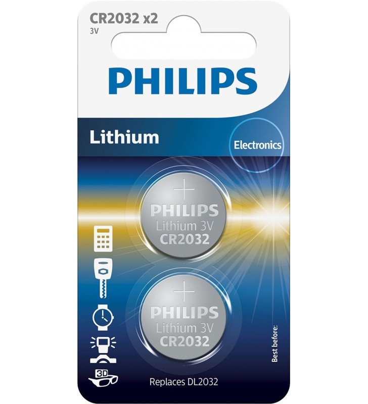 Philips minicells baterie cr2032p2/01b
