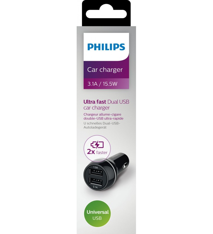 Philips încărcător auto usb dlp2357/10