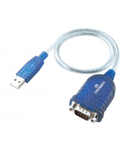 I-tec usbsead cabluri prelungitoare cu mufe mamă/tată usb rs-232 albastru, transparente