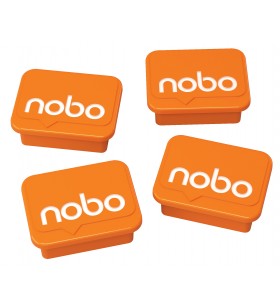 Magneti nobo, pentru table, portocaliu, 4buc/set, "1905327"