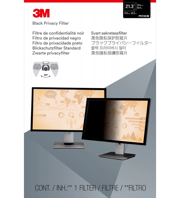 3m 7100026042 filtre de protecție pentru monitor filtru confidențialitate ecran fără cadru 54,1 cm (21.3")