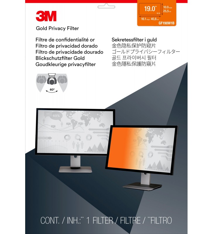 3m 7000031979 filtre de protecție pentru monitor filtru confidențialitate ecran fără cadru 48,3 cm (19")