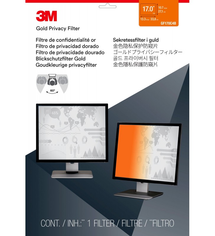3m 7000014557 filtre de protecție pentru monitor filtru confidențialitate ecran fără cadru 43,2 cm (17")