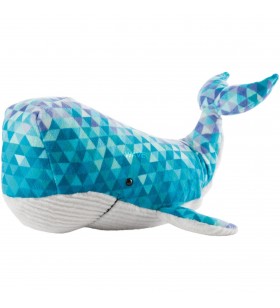 Balenă nici  atlantic friends, jucărie de pluș (albastru/alb, 32 cm)
