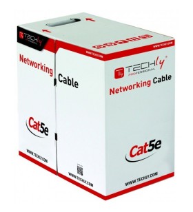 Techly itp6-utp-ic cabluri de rețea 305 m cat5e u/utp (utp) gri
