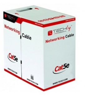 Techly itp8-ris-0305lo cabluri de rețea 305 m cat5e f/utp (ftp) negru