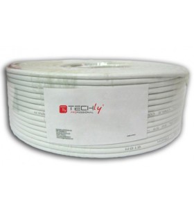 Techly itp-c6u-fl-100 cabluri de rețea 100 m cat6 u/ftp (stp) gri