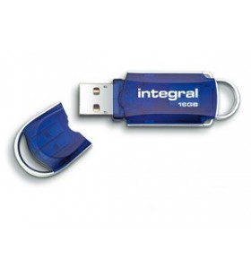 Integral courier 3.0 memorii flash usb 16 giga bites usb tip-a 3.2 gen 1 (3.1 gen 1) albastru, argint
