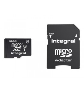 Integral inmsdx64g10-action memorii flash 64 giga bites microsdxc clasa 10 uhs-i