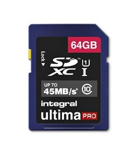 Integral ultimapro sdxc uhs-i 64gb memorii flash 64 giga bites clasa 10