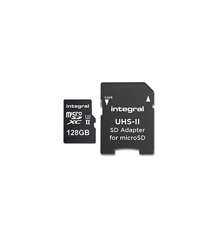 Integral 128gb microsdxc memorii flash 128 giga bites clasa 10 uhs-ii