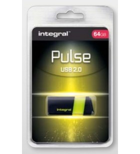 Integral pulse memorii flash usb 64 giga bites usb tip-a 2 galben