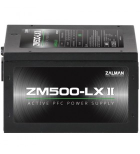 Zalman zm500-lxii unități de alimentare cu curent 500 w 20+4 pin atx atx negru