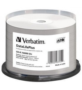 Verbatim datalifeplus cd-r 700 mega bites 50 buc.