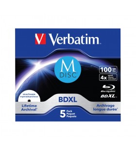 Verbatim 43834 discuri blu-ray blank bdxl 100 giga bites 5 buc.