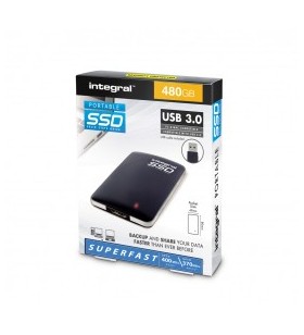 Ssd portabil integral 960gb, usb 3.0, black