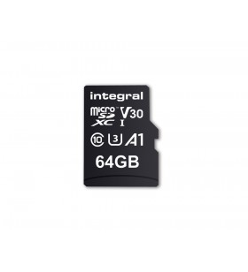Integral inmsdx64g-100/70v30 memorii flash 64 giga bites microsd uhs-i