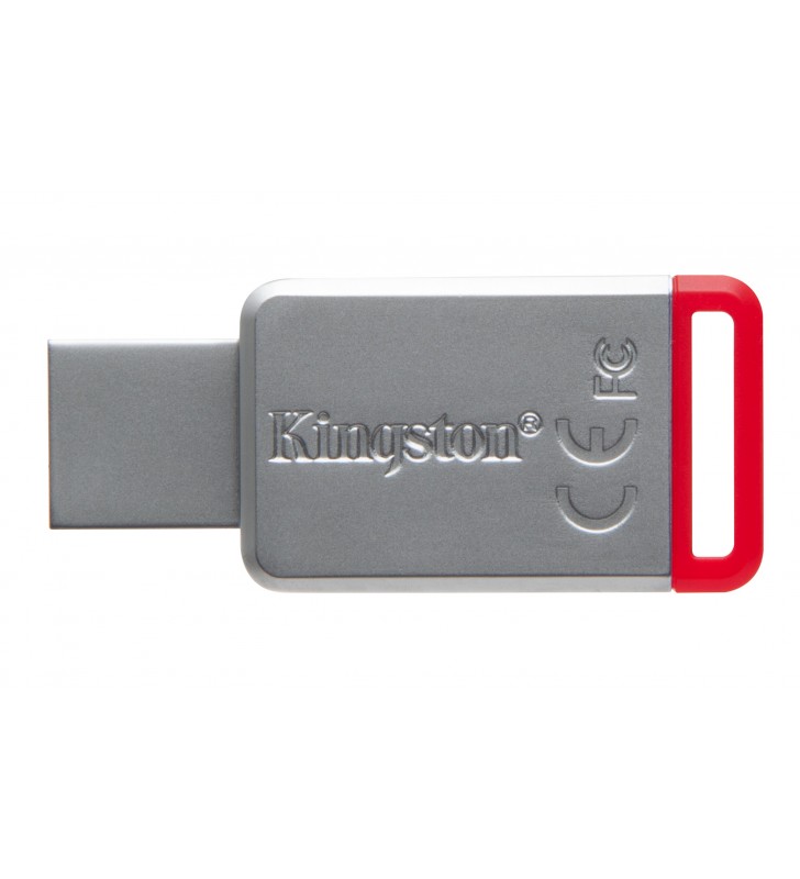Kingston technology datatraveler 50 32gb memorii flash usb 32 giga bites usb tip-a 3.2 gen 1 (3.1 gen 1) roşu, argint