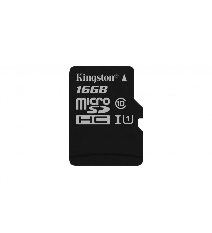 Kingston technology canvas select memorii flash 16 giga bites microsdhc clasa 10 uhs-i