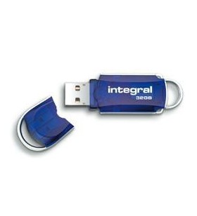 Integral courier memorii flash usb 64 giga bites usb tip-a 2 albastru, argint