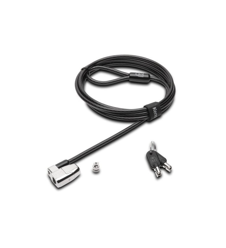 Kensington clicksafe 2.0 cabluri cu sistem de blocare negru, argint 1,8 m