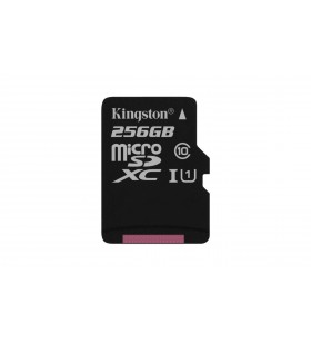 Kingston technology canvas select memorii flash 256 giga bites microsdxc clasa 10 uhs-i