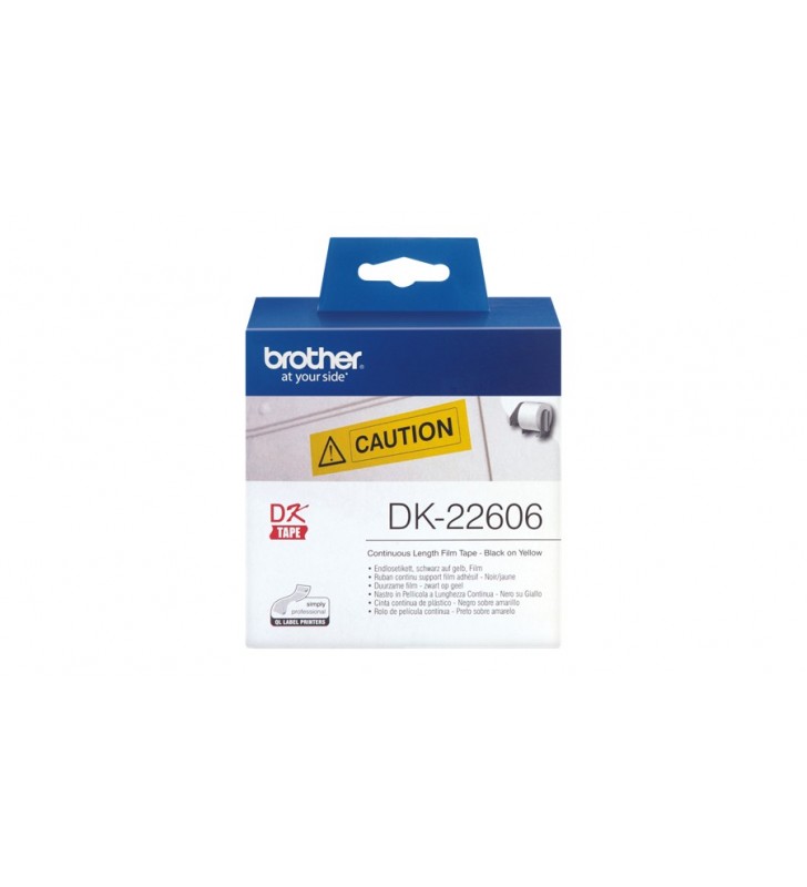 Dk continuous labels yellow/f/ ql-500/550 film 15.24m 62mm