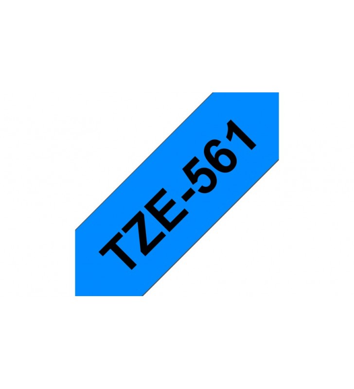 Brother tze-561 benzi pentru etichete negru pe albastru