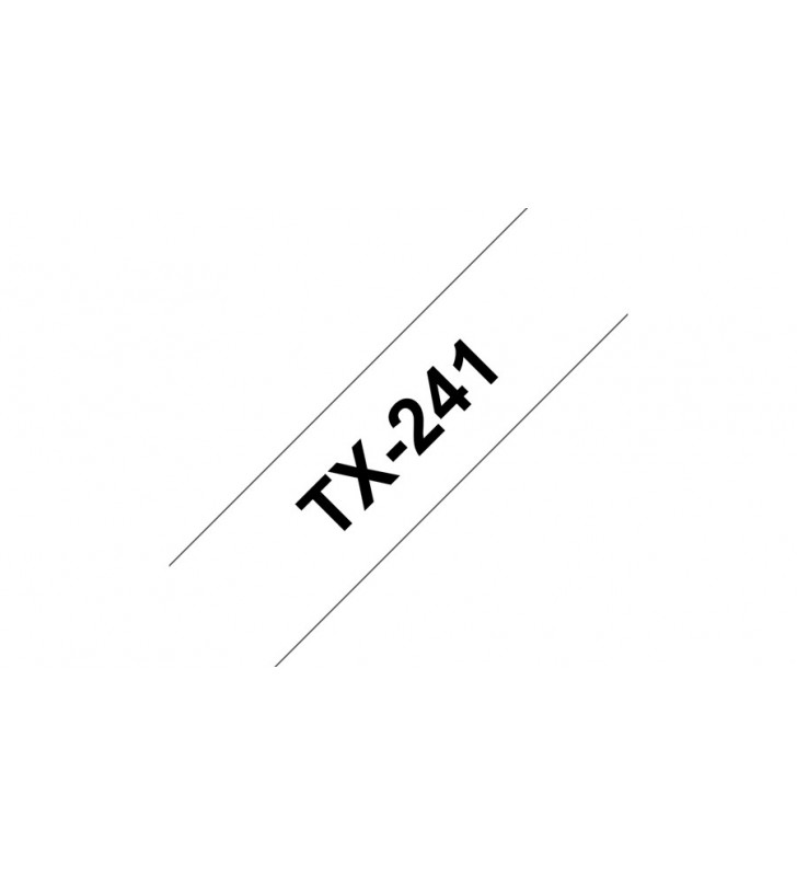 Brother tx-241 benzi pentru etichete negru pe alb