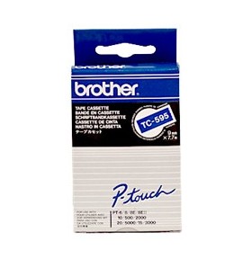 Brother tc-595 benzi pentru etichete alb pe albastru