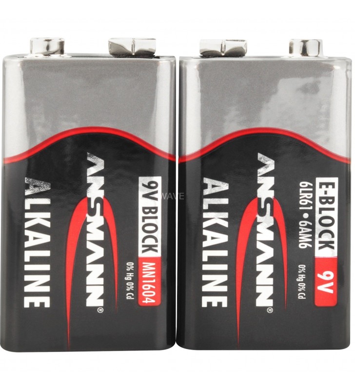 Ansmann  alkaline red, baterie (2 bucăți, bloc e) ansmann