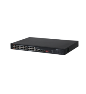 Switch 16 porturi PoE Dahua PFS3218-16ET-135, 8000 MAC, 7.2 Gbps, fara management, PoE Watchdog