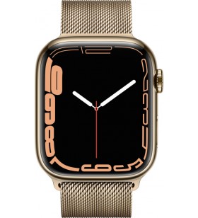 Apple watch s7 gps+lte 45mm steel gold (mkjy3fd/a)