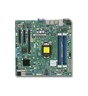 Supermicro x10slm-f plăci de bază pentru servere/stații de lucru lga 1150 (mufă h3) micro-atx intel® c224